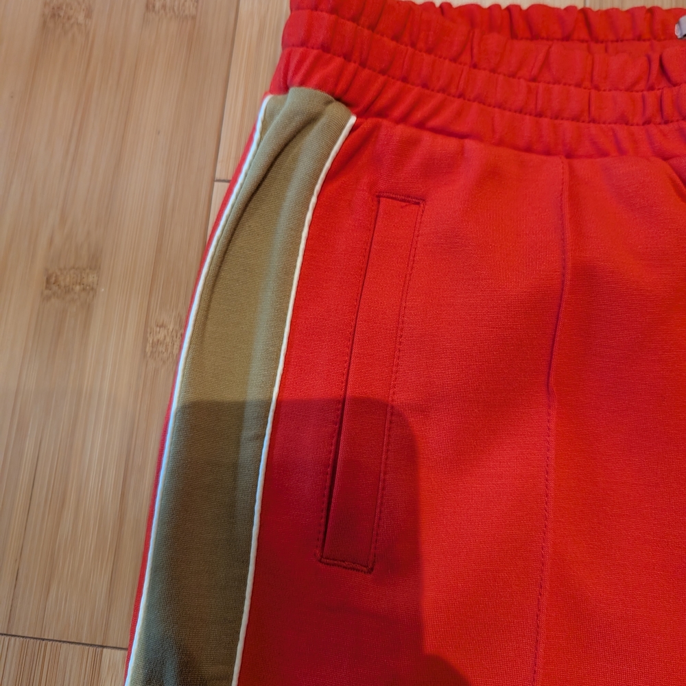Scotch & Soda Bold Red Joggers with Tan Stripes - Picture 5 of 13